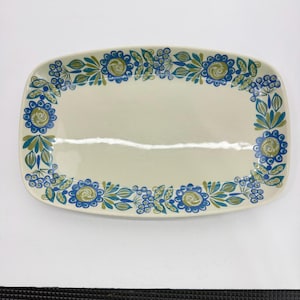 Figgjo Flint Tor Viking Platter – Turi Design Norway Floral Serving Plate, Scandinavian