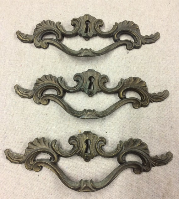 French Provincial Drawer Pulls Vintage Hardware For Etsy