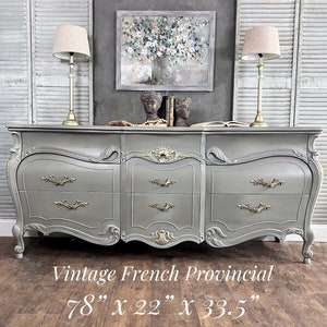 Vintage French Provincial Dresser/Sideboard, French Country image 2