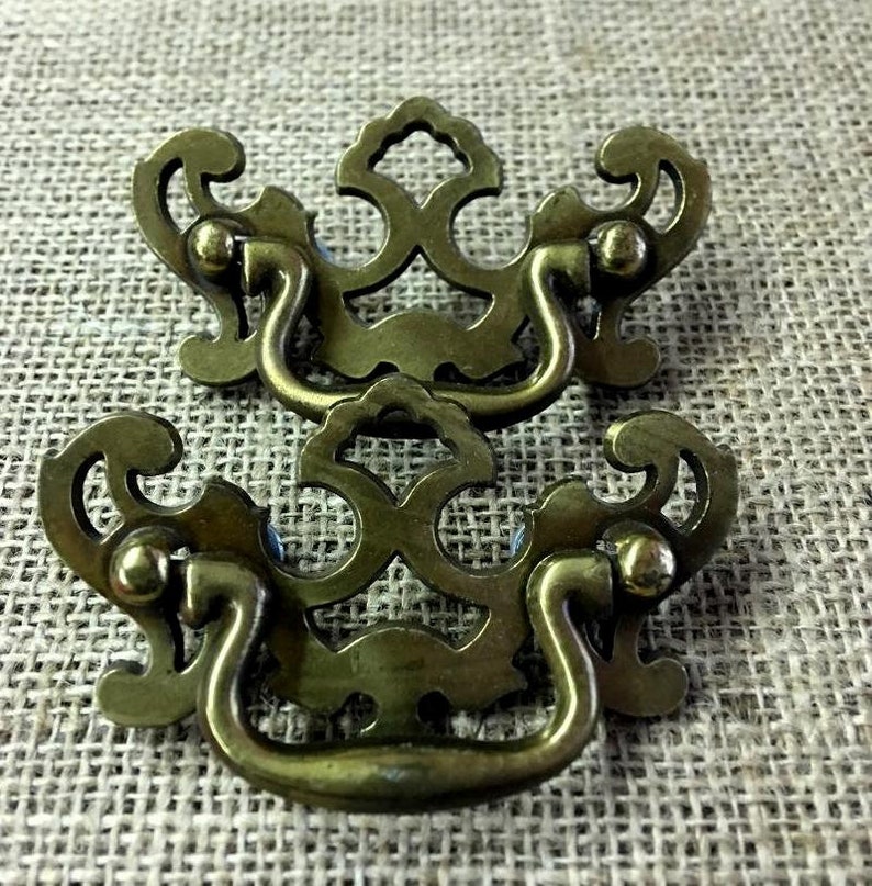 Hardware for Restoration|Vintage Chippendale Replacement Hardware Upcycled Pulls Vintage Antique Hardware
