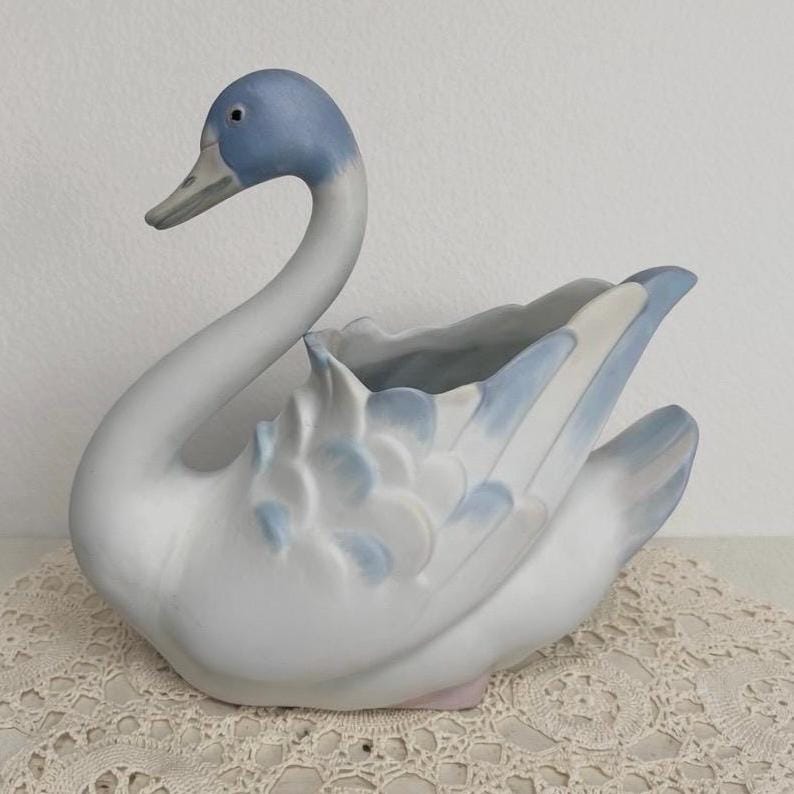 Lladro Swan Vase - Etsy