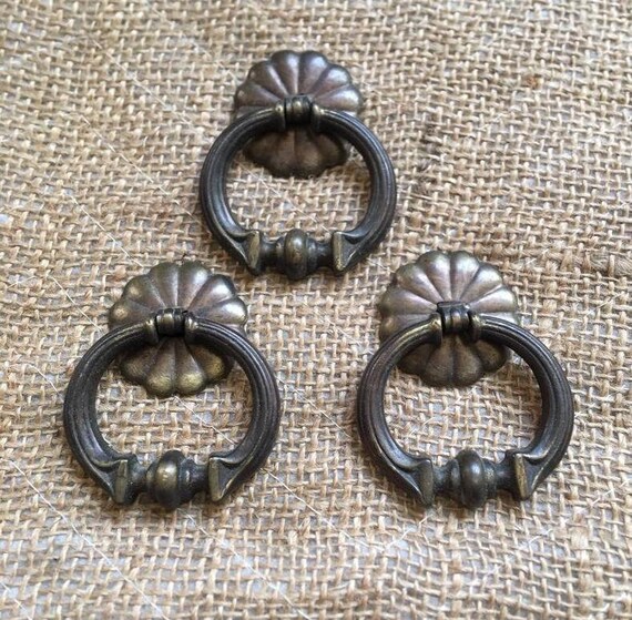 Vintage French Drop Drawer Pulls Matched Set Hardware For Restoration Free Shipping