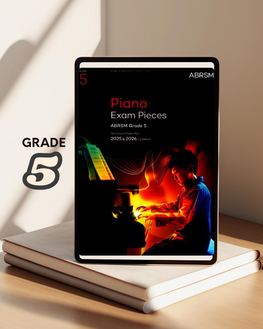 Piano Exam Pieces ABRSM GRADE 5 Selected from the 2025 & 2026 Syllabus