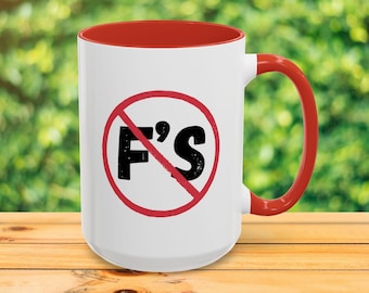 Zero F's, No F's Fs, Zero No F * cks, Zero No Cares, Ruhestand Arbeit Employer Hauptinhaber Freund Geschenk, Spaß Snarky sarkastisch 11 Unze 15 Unze