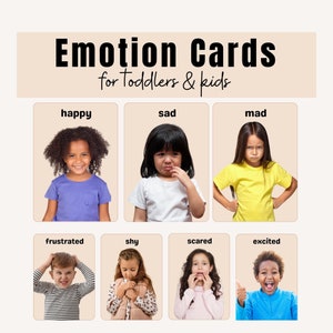 Teaching Emotions (with Real Pictures) | Teaching Emotions | Social Emotional Learning | Parenting Resources