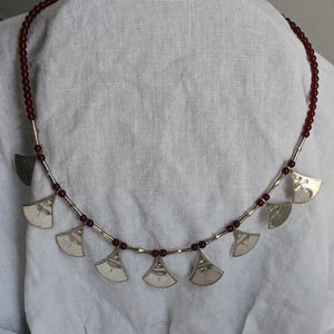 Tuareg necklace in solid silver - Traditional Tuareg jewelry, handmade