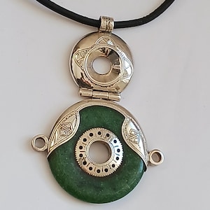 Tuareg necklace in solid silver - Traditional Tuareg jewelry, handmade