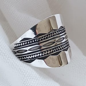 Tuareg ring in solid silver - handmade - unisex ring - Size FR 61/62/63
