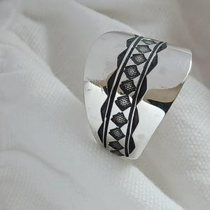 Tuareg ring in solid silver - handmade - unisex ring - Size FR 62 / 63 / 64/ 65