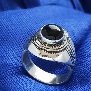 Tuareg ring in solid silver - traditional Tuareg jewelry, handmade