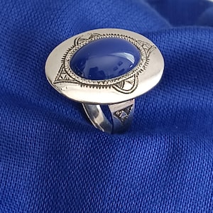 Tuareg ring in solid silver - traditional Tuareg jewelry, handmade