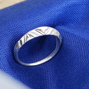 Tuareg ring in solid silver - handmade - unisex ring Size FR62