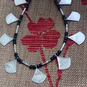 Tuareg necklace in solid silver - Traditional Tuareg jewelry, handmade