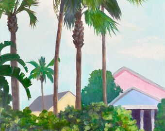 Palms and Pastel Houses