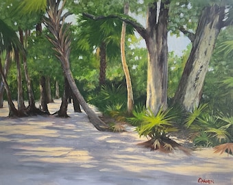 Myakka State Park, Florida Artist Original Oil Painting