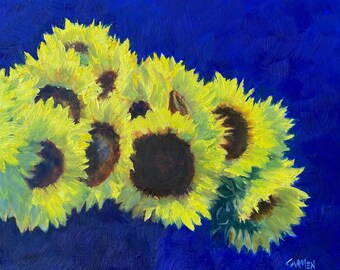 Sunflowers for Ukraine, Giclee Print on Oil Painting, Choice of Size