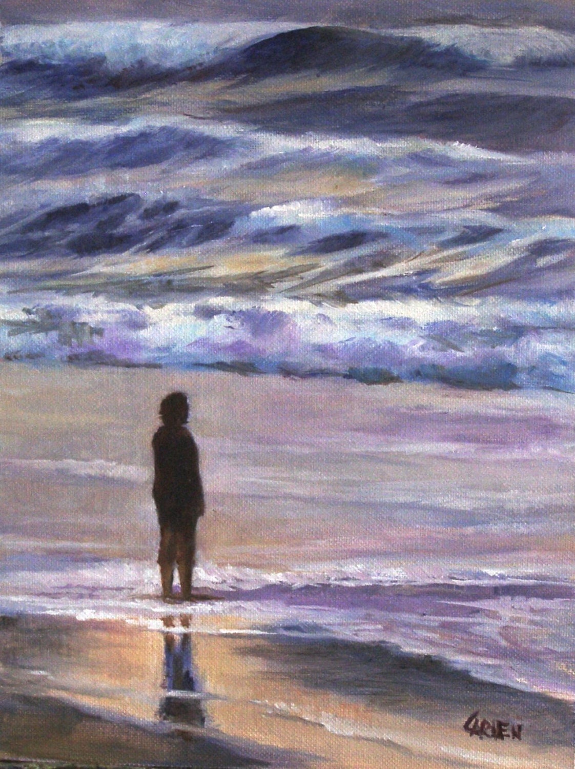 Solitude 6x8 Original Oil Painting on Canvas Panel Etsy