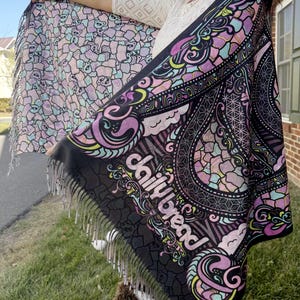 Daily Bread Pashmina Purple Clouds image 4