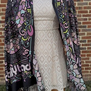 Daily Bread Pashmina Purple Clouds image 6
