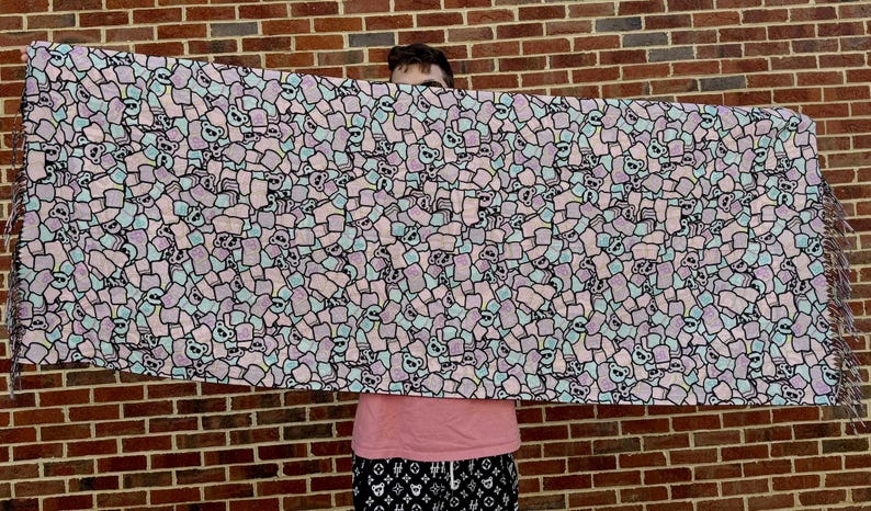 Daily Bread Pashmina Purple Clouds image 2