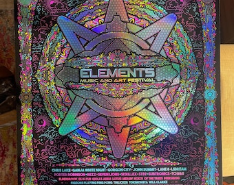 Serigrafía holográfica de 5 colores Elements 2023