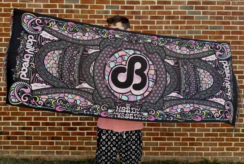 Daily Bread Pashmina Purple Clouds image 1
