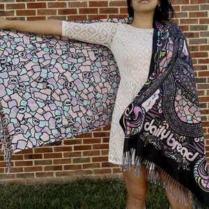 Daily Bread Pashmina Purple Clouds image 5