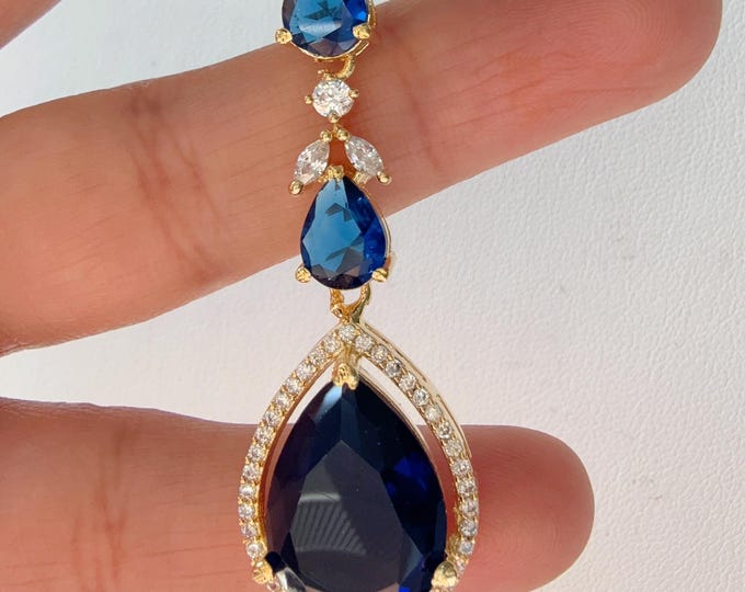 Diamond gold Tone Blue  Maang tikka/ Indian Wedding Jewelry/ Pakistani Jewelry/ Matha patti/ Indian forehead jewelry/Indian Jewelry