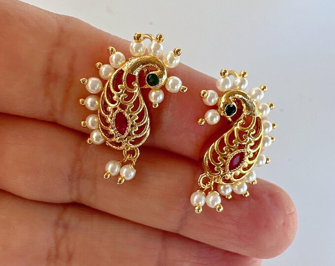 Marathi Bugadi Earrings/1gm Gold Plated earrings /Bugadi Clip-on Earrings for Women/Girls/Upper Ear Clip on Earrings/Indian wire earrings
