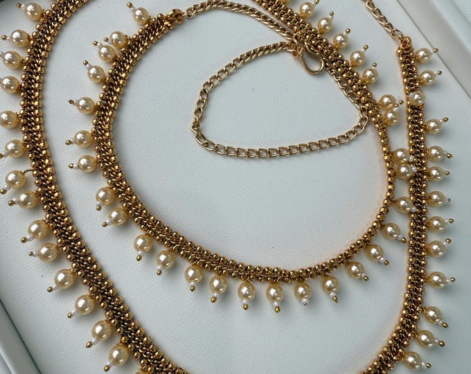 1 Gram gold gold plated Waist belt/Indian Belly Chain/ Adjustable Gold Belly chain/ Gold Plated  belly chain kamarband / Antique Belly chain