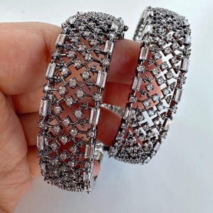 Viktorianischer amerikanischer Diamant Armreif / viktorianisch Kada / indische Armreife/ indischer Schmuck / Brautschmuck/Diamantarmband
