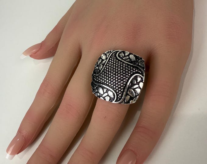Women's Oxidized Ring Ring/Adjustable Ring/ Indian Ring/ Indian Jewelry/Indian Wedding jewelry/