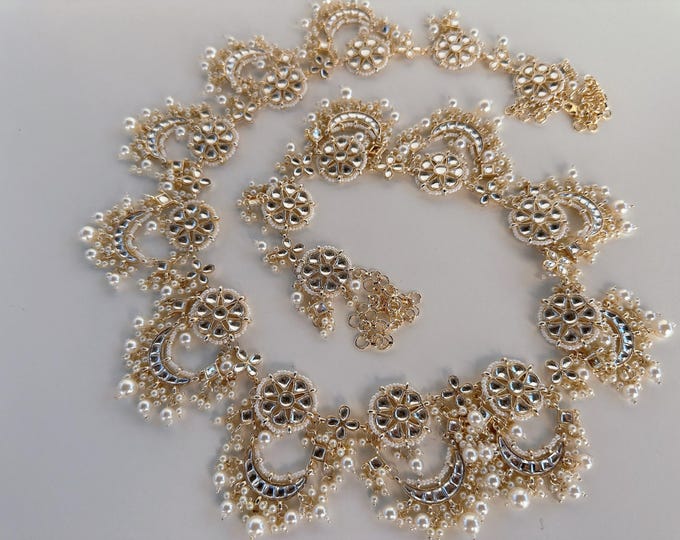 Kundan Belly Chain/Kundan Belly chain /Bridesmaid Jewelry/Indian Belly Chain / Sash/tagdi/Indian Wedding Jewelry /Sari belt