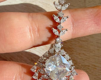 American Diamond Rhodium Maang tikka/ Indian Wedding Jewelry/ Pakistani Jewelry/ Matha patti/ Indian forehead jewelry/Indian Jewelry