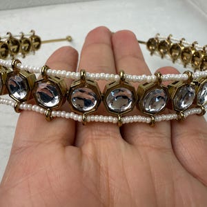 Antique Kundan Head Band/Sheesh Phool /Indian Bridal Matha Patti/Sheesh patti/Matha phool/Sheesh Kundan Indian Jewelry/Bridal Jewelry/
