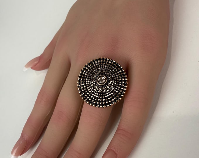 Women's Oxidized Ring Ring/Adjustable Ring/ Indian Ring/ Indian Jewelry/Indian Wedding jewelry/