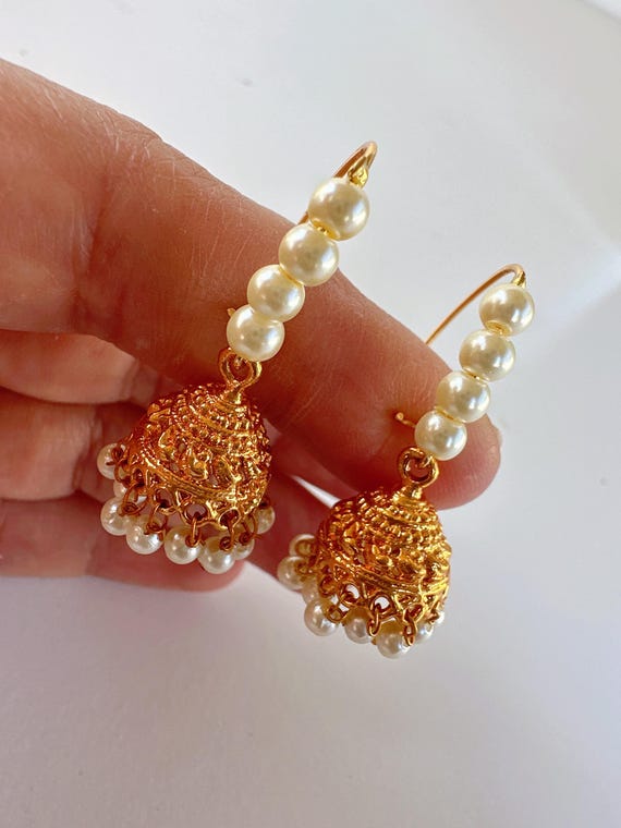 Buy Marathi Bugadi Earrings/1gm Gold Plated Jhumki/bugadi Clip-on