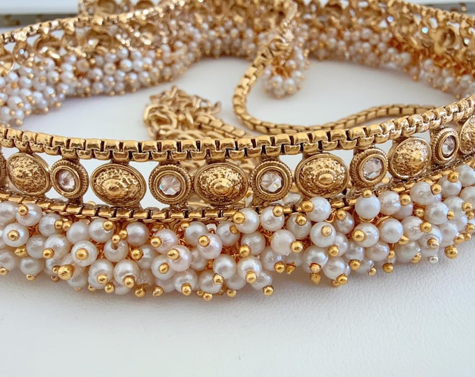 1 Gram gold Bridal Gold Belly chain /Waist belt/Indian Belly Chain/ Adjustable Gold Belly chain/ Gold Plated  belly chain kamarband
