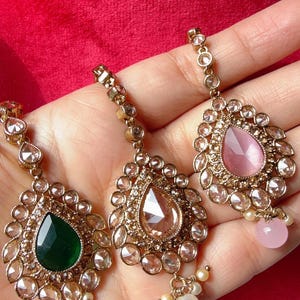 Polki Maang Tikka / Kundan Tikka/ Indian Jewelry/ Indian Wedding Jewelry/ Pakistani Jewelry/Indian forehead jewelry/ Polki Maang Tikka