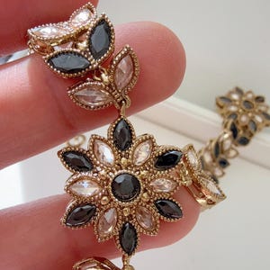 Black Hath phool/Antique   Polki Pearl Kundan Hath Paan single /hand harness/Indian Jewelry/Hand Jewelry/Haath phool/Hathh Panja