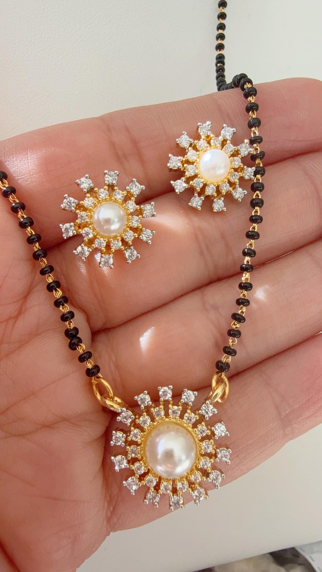 Mangalsutra indien/Bijoux de mariée indiens/Bijoux de mariage/CZ