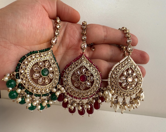 Bridal  /Gold tika /Indian tikka/Guttapusalu tikka/ Bridal Maang Tikka /Matha Patti/ Indian jewelry/