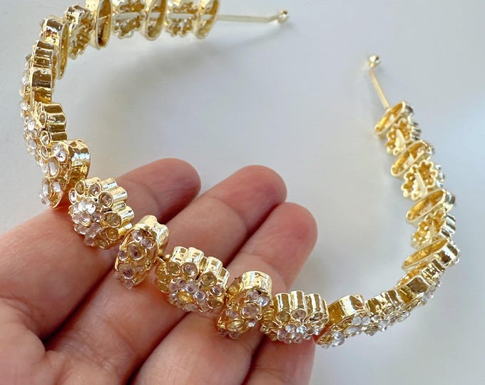 Kundan Head Band/Sheesh Phool /Indian Bridal Matha Patti/Sheesh patti/Matha phool/Sheesh patti//Sheesh Kundan Indian Jewelry/Bridal Jewelry/
