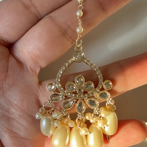 Kundan Maang tikka/ Kundan Tikka/ Indian Jewelry/ Indian Wedding Jewelry/ Pakistani Jewelry/Indian forehead jewelry/Bridesmaid&#39;s jewelry