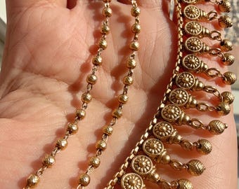 Vergulde Rajwadi-afwerking oorketting paar/Sahare/oorbel steunketting/Kaan sahara//Pakistaanse sieraden/Bahubali-oorbellen/Indiase sieraden