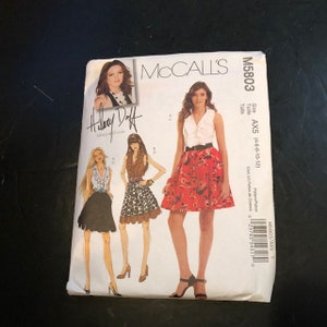 M5803 McCall's  Misses' Tops and Skirts Sewing Pattern Uncut Factory Folded Sizes 4 6 8 10 12