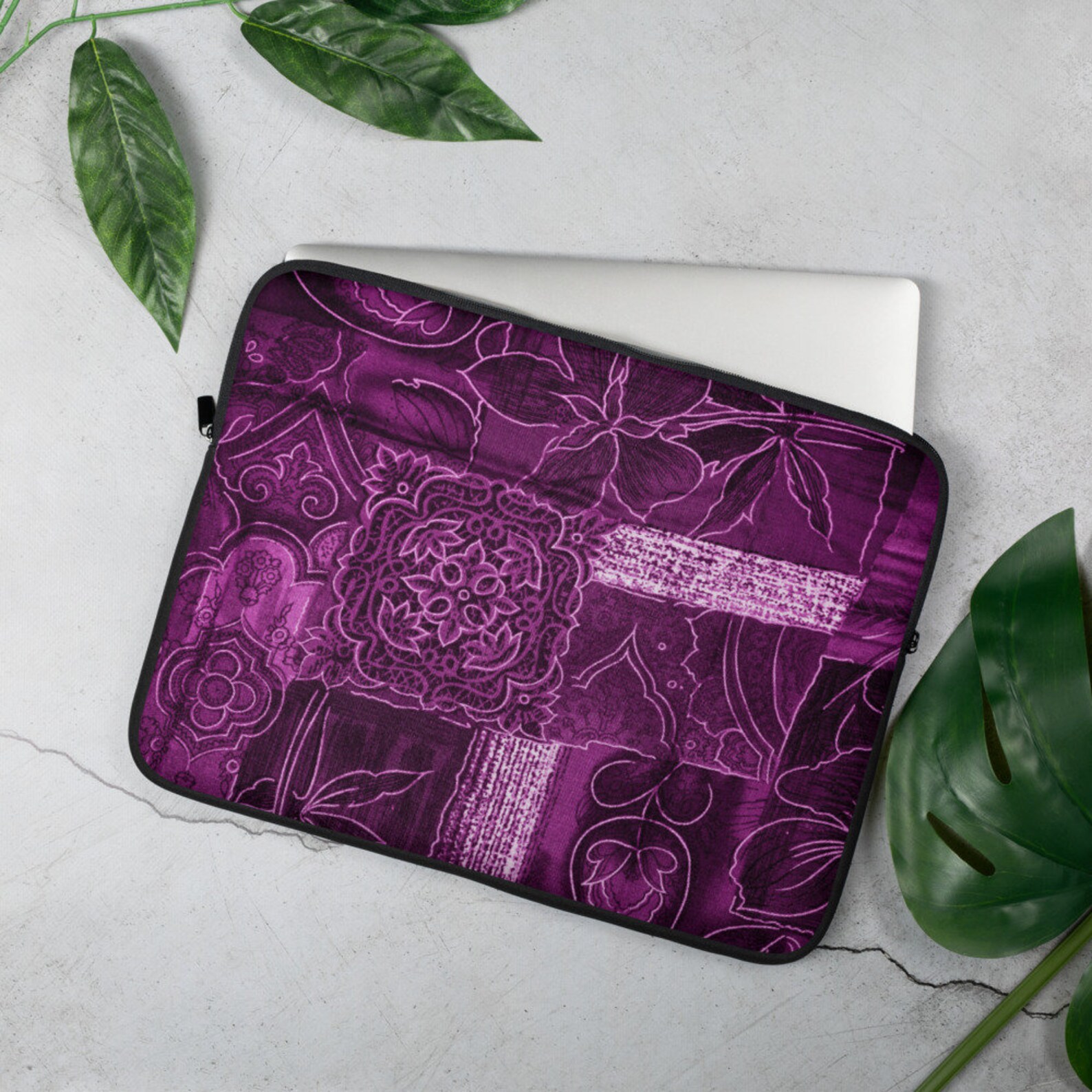 Purple Abstrct Design Laptop Sleeve Lap Top Case Cover Etsy