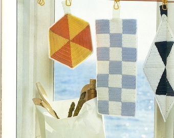 Pot Holder Jamboree Vintage Crochet Potholder Patterns from 1989 Download PDF Pattern