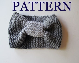 Easy to Knit Wide Chunky Yarn Headband Knitting Pattern