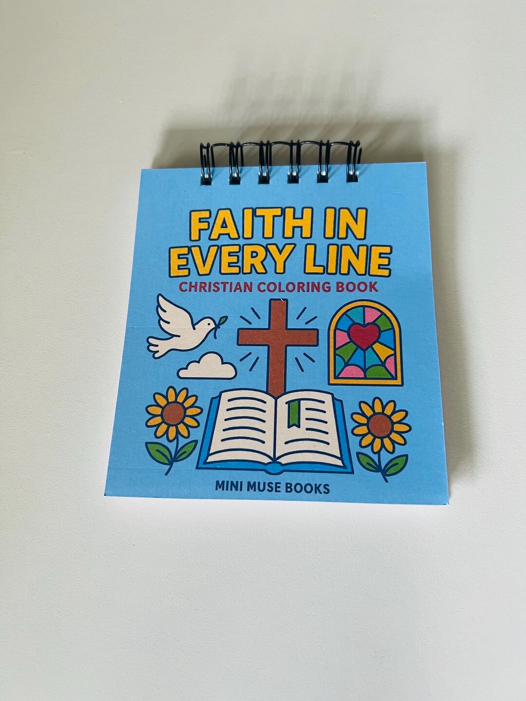 Christian Coloring Book, 20 Easy Pages With Bleed Protection, Gift for ...